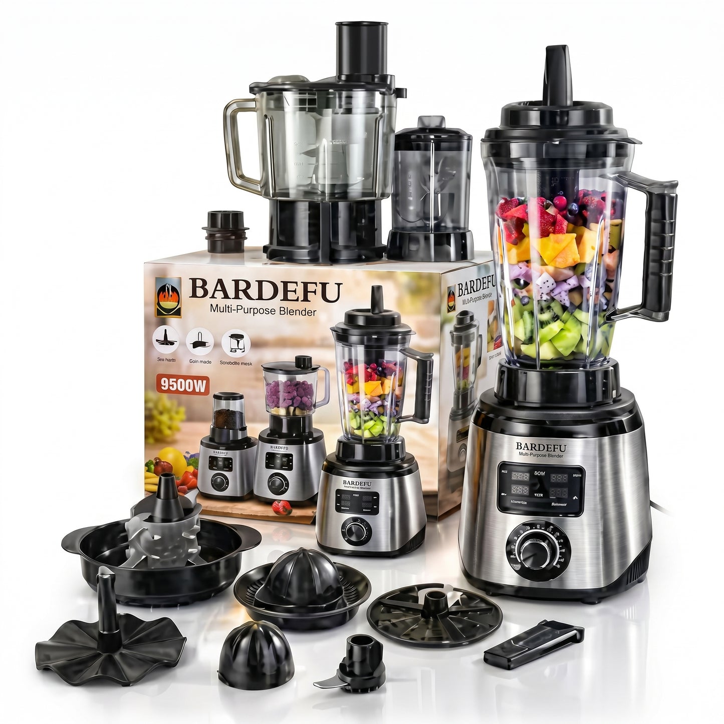 Bardefu 8 en 1 – Potencia Extrema 9.500W⚡ Recibe un libro de recetas GRATIS