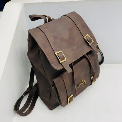 Mochila Vélez de Cuero Genuino