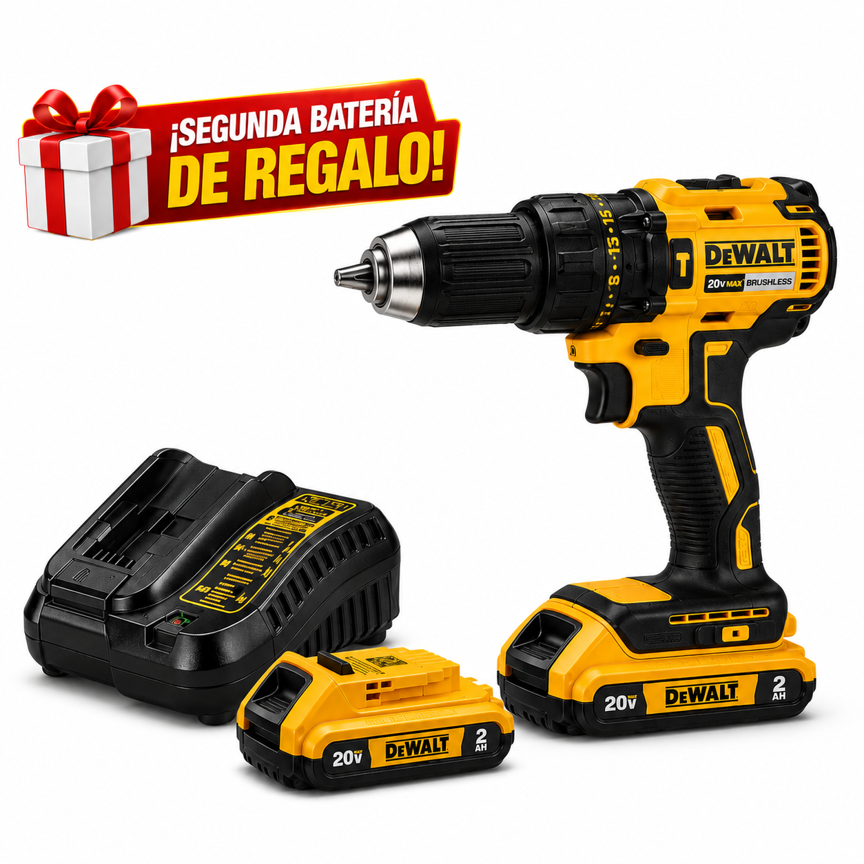 🎁 TALADRO DEWALT + SEGUNDA BATERÍA GRATIS 48v