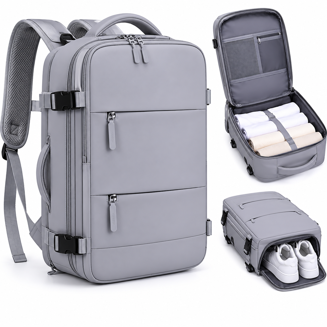 Bolso mochila de Viaje con Puerto USB Y Espacio Para Zapatos