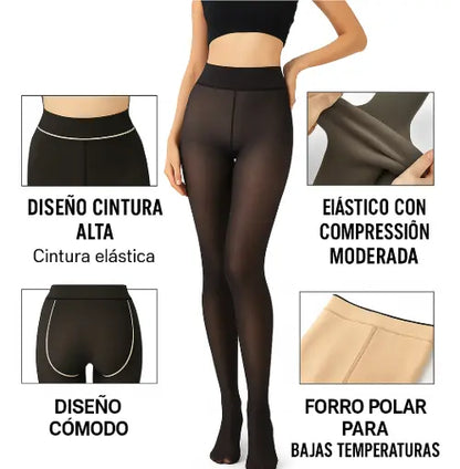 ❄️ Pantimedia Térmica Afelpada: Elegancia y Calor en un Solo Producto
