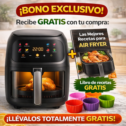 Air Fryer Freidora 🔥 Incluye libro + moldes GRATIS