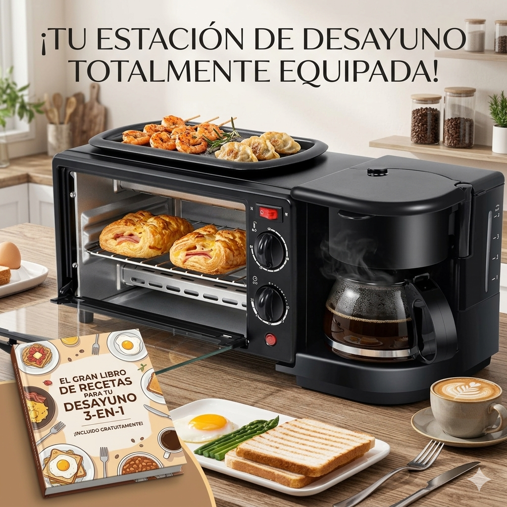 HORNO 3 EN 1 + LIBRO DE RECETAS GRATIS 📖🔥
