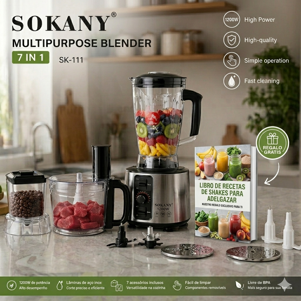 LICUADORA 7 EN 1 SOKANY