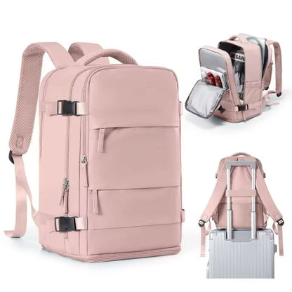 Bolso mochila de Viaje con Puerto USB Y Espacio Para Zapatos