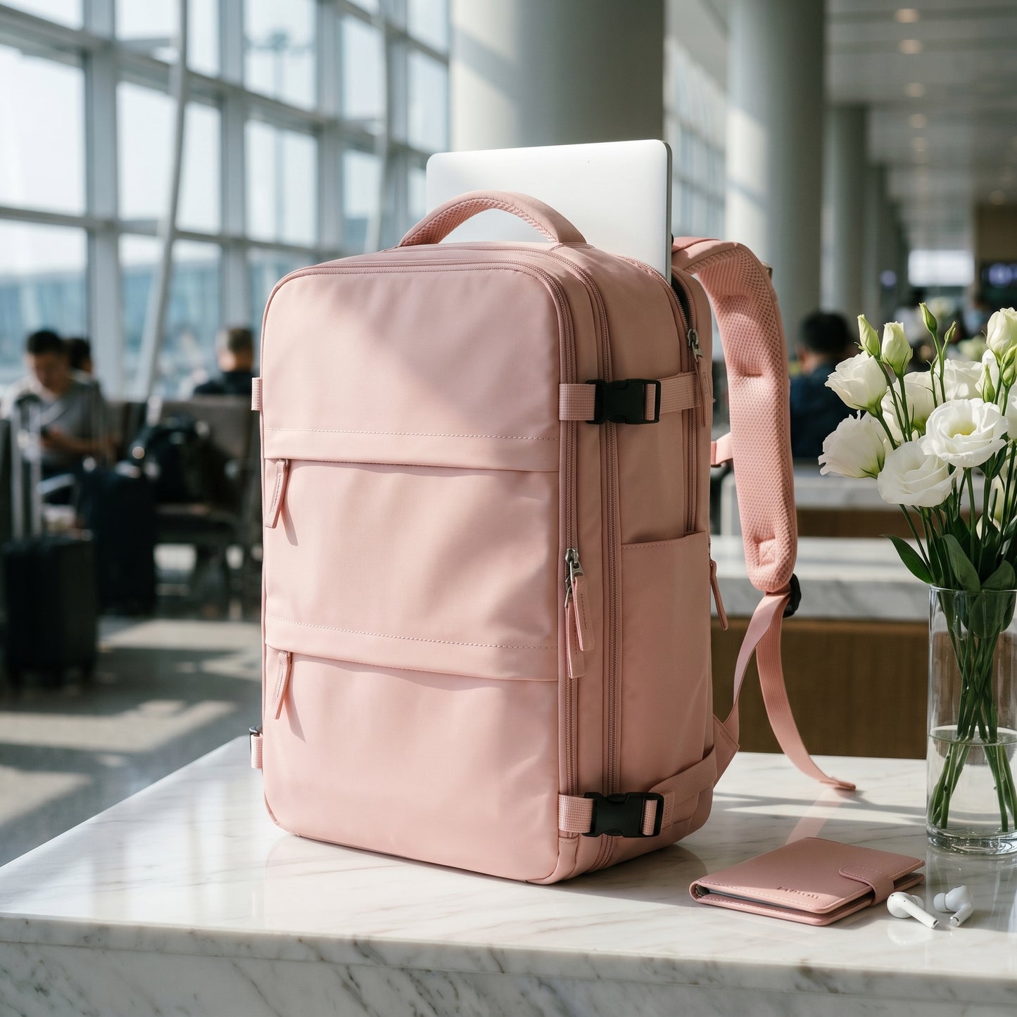 Bolso mochila de Viaje con Puerto USB Y Espacio Para Zapatos