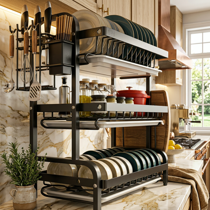 platero de cocina con 3 niveles