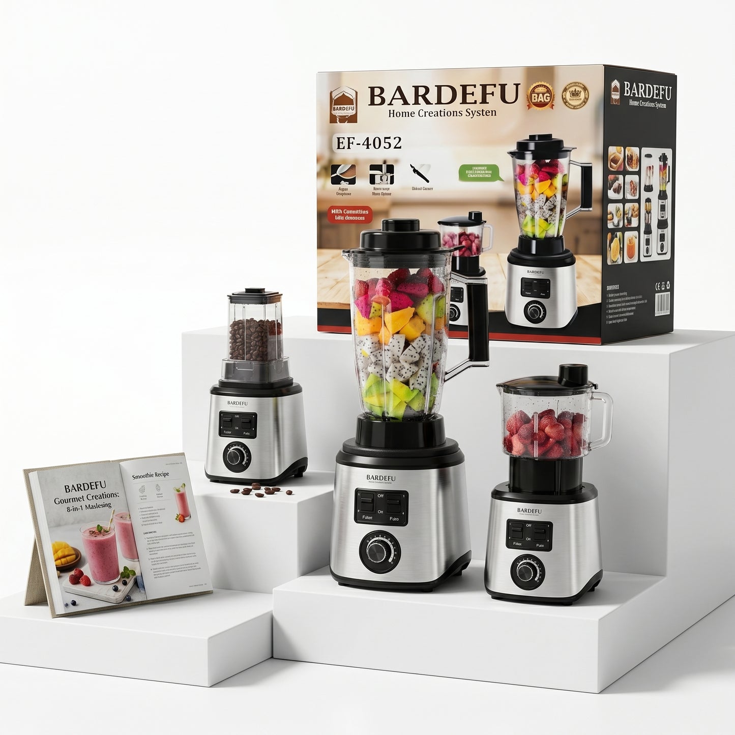 Bardefu 8 en 1 – Potencia Extrema 9.500W⚡ Recibe un libro de recetas GRATIS