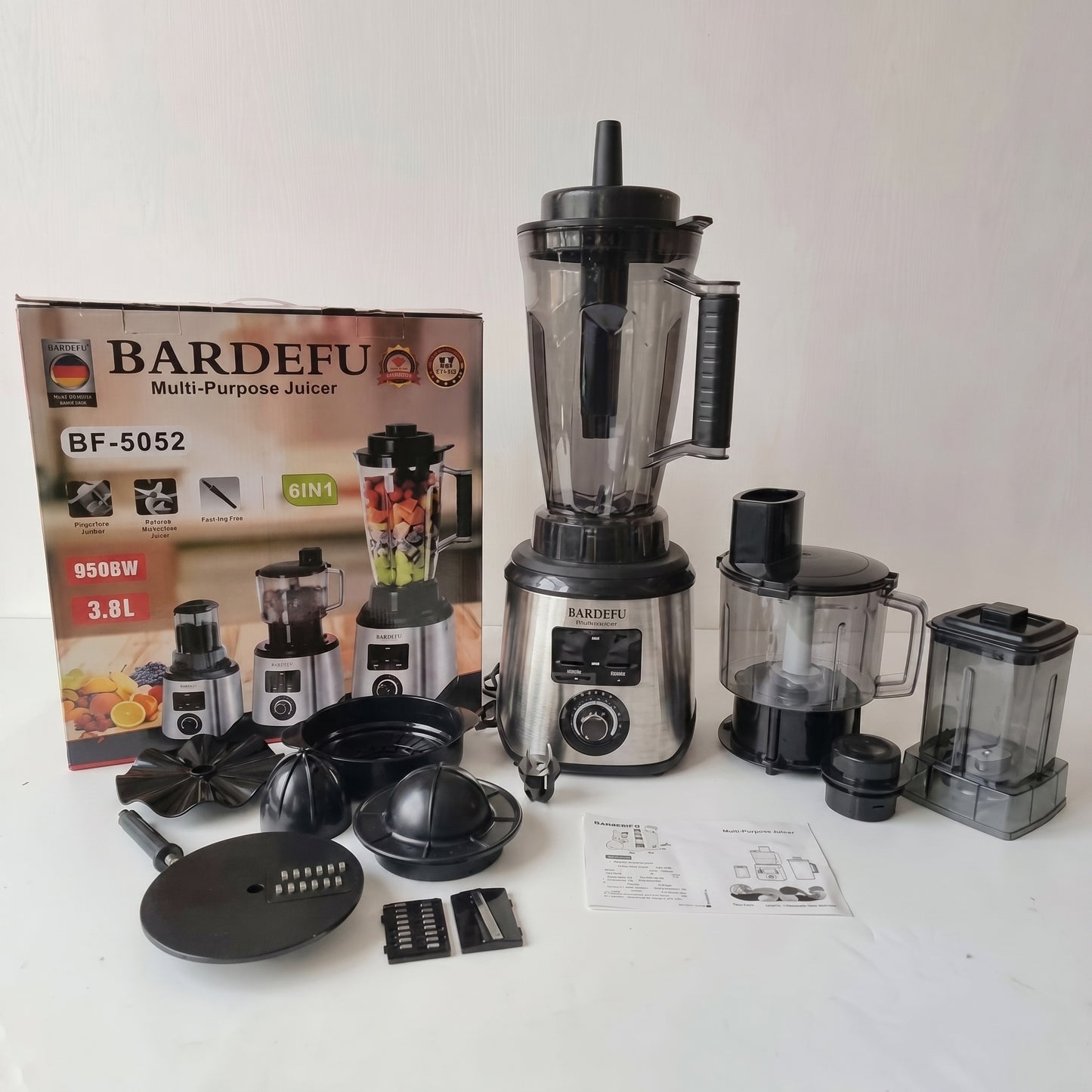 Bardefu 8 en 1 – Potencia Extrema 9.500W⚡ Recibe un libro de recetas GRATIS