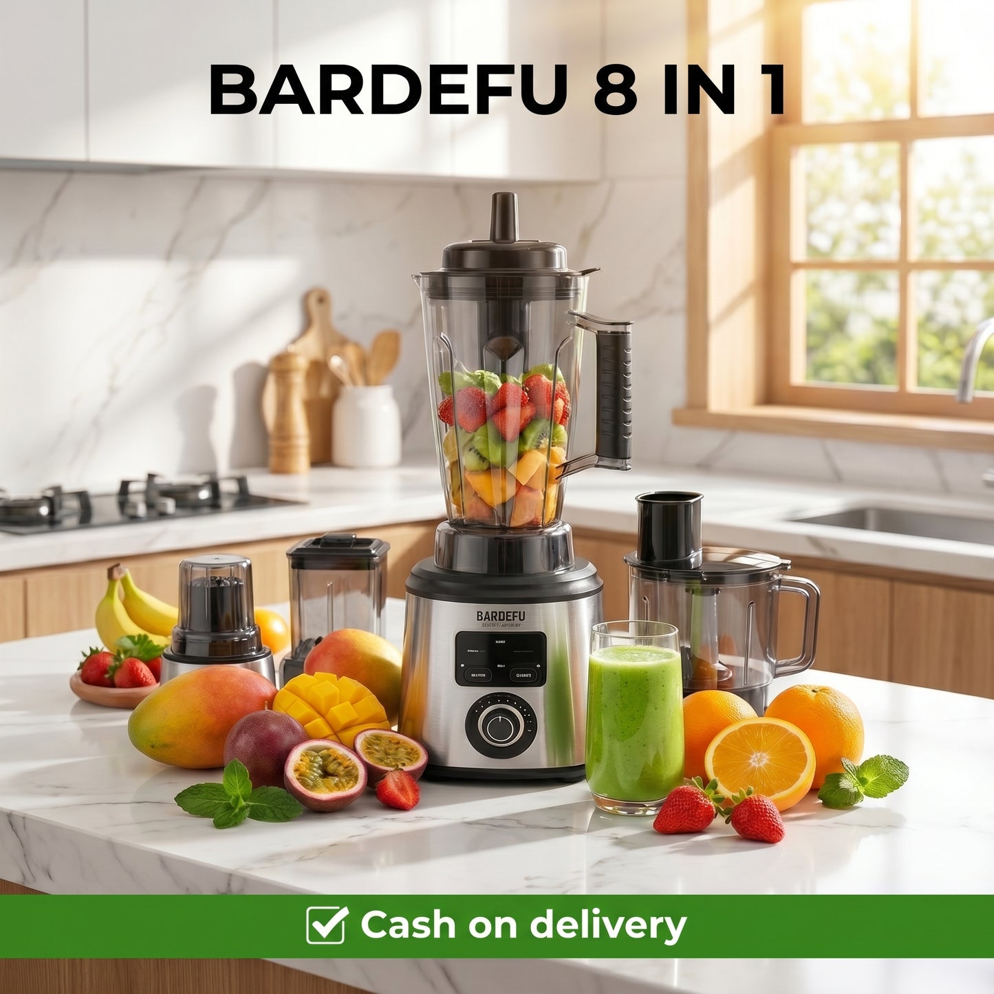 Bardefu 8 en 1 – Potencia Extrema 9.500W⚡ Recibe un libro de recetas GRATIS